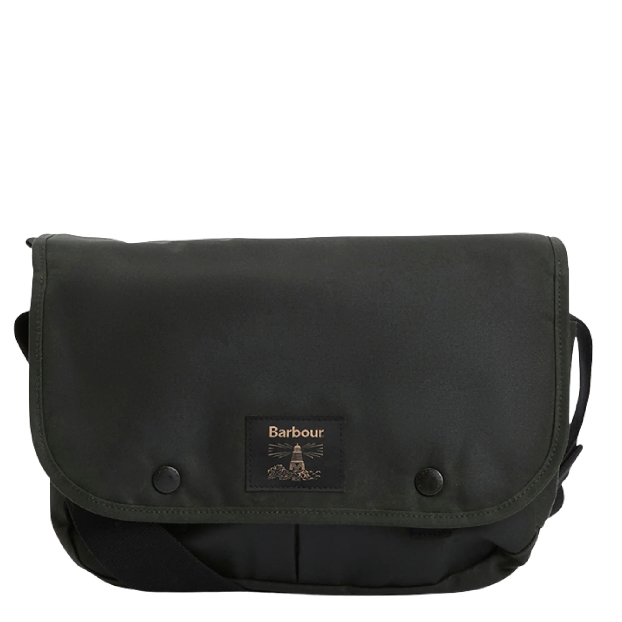 Mens Barbour Sage Field Wax Riever Crossbody Bag