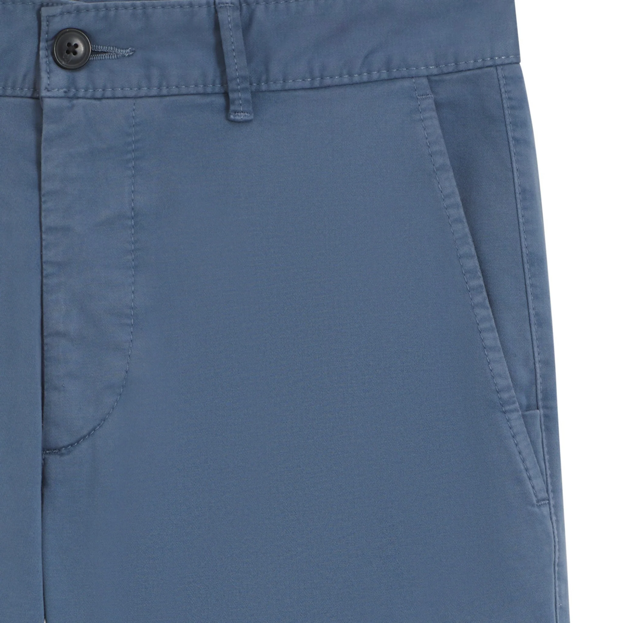Mens BOSS Blue Slim Fit Chinos - Image 2