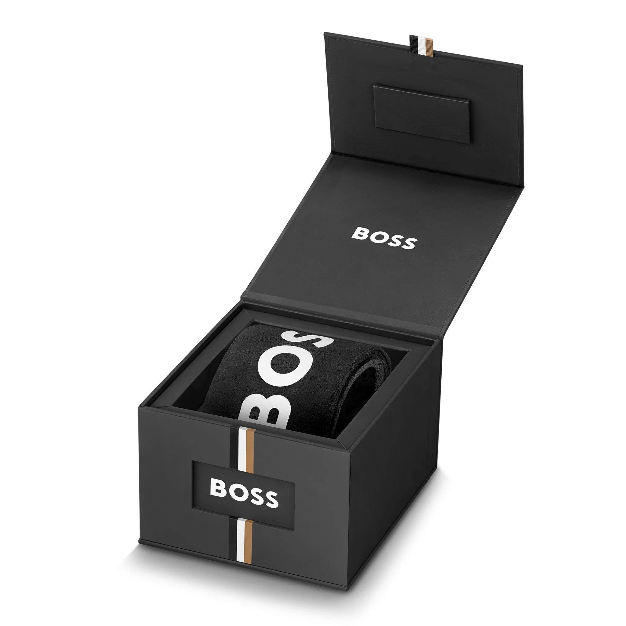 Mens BOSS Stainless Steel/Red/Black Dial Troper Sport Bracelet Watch - Image 5