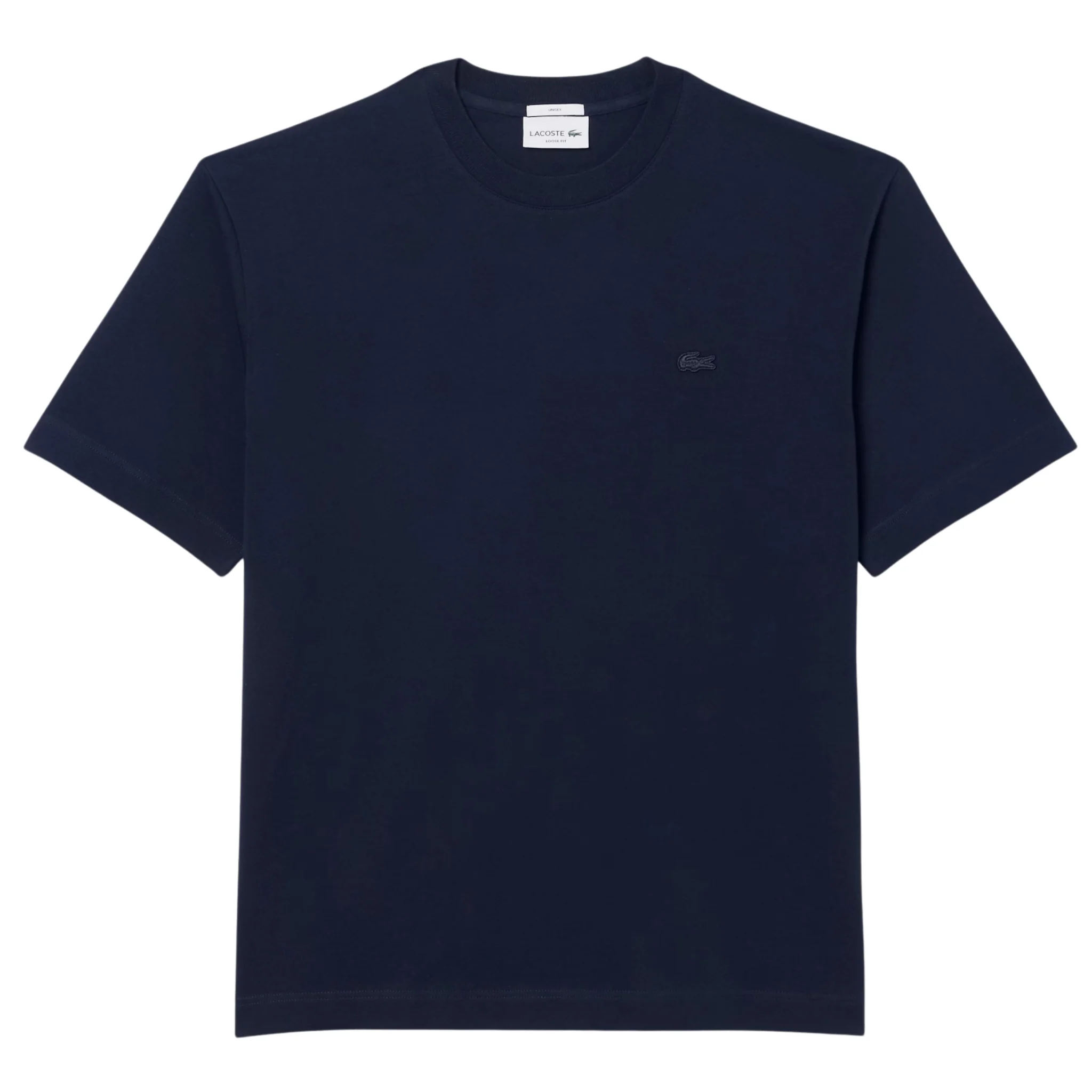 Mens Lacoste Navy Loose Fit Heavy Jersey S/s T Shirt