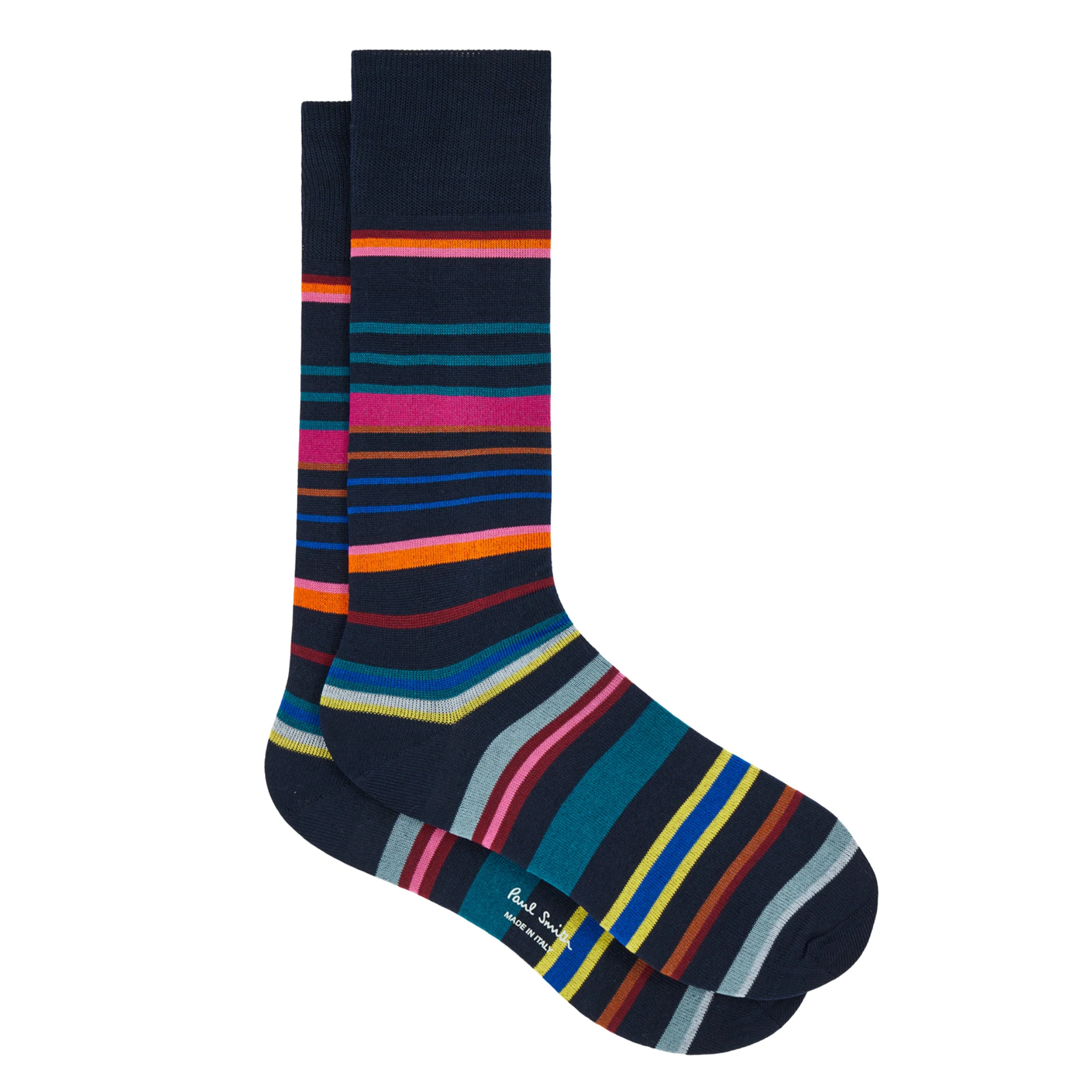 Mens Paul Smith Blue Multi Lewis Stripe Socks