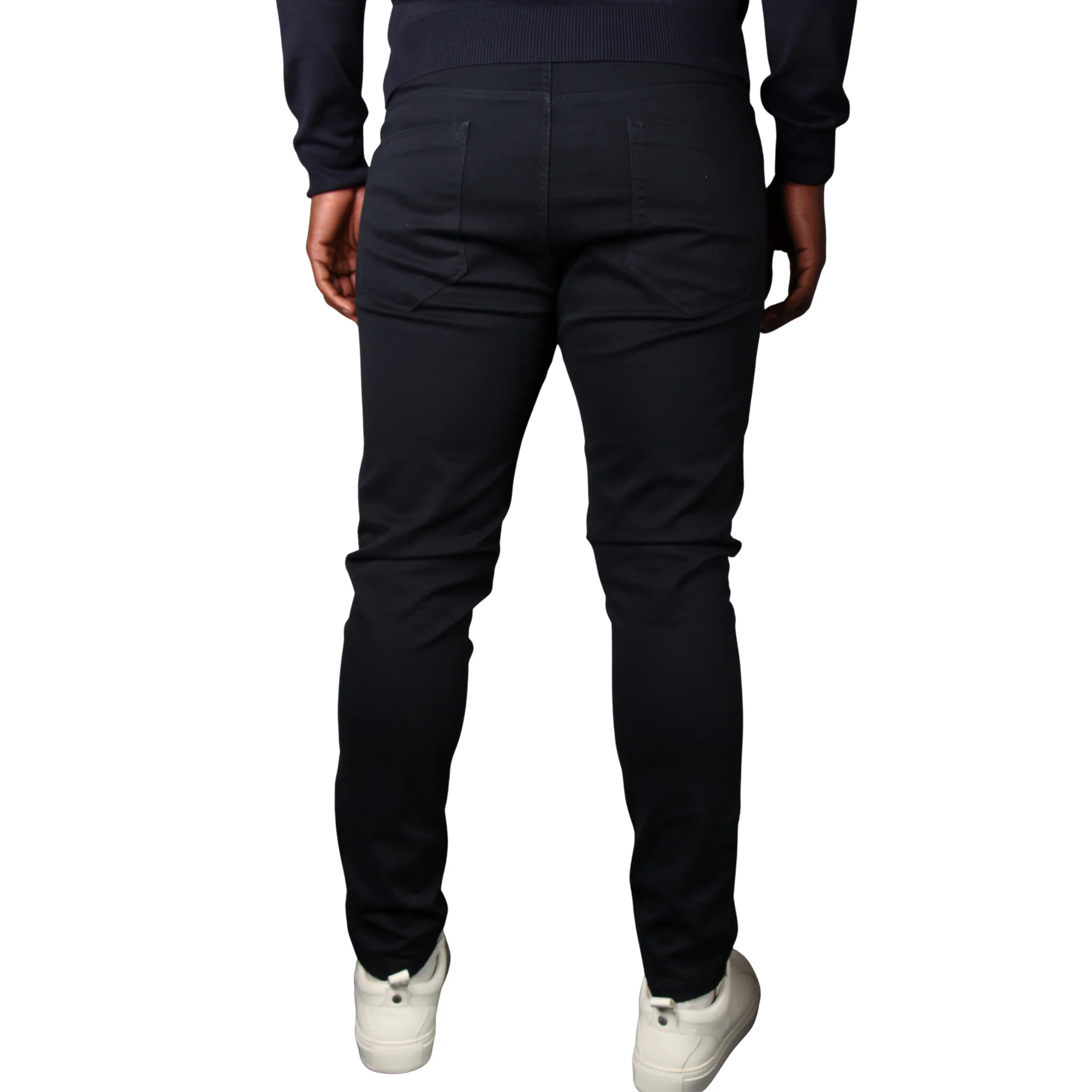 Mens SEINSE Navy 5 Pocket Trousers - Image 2