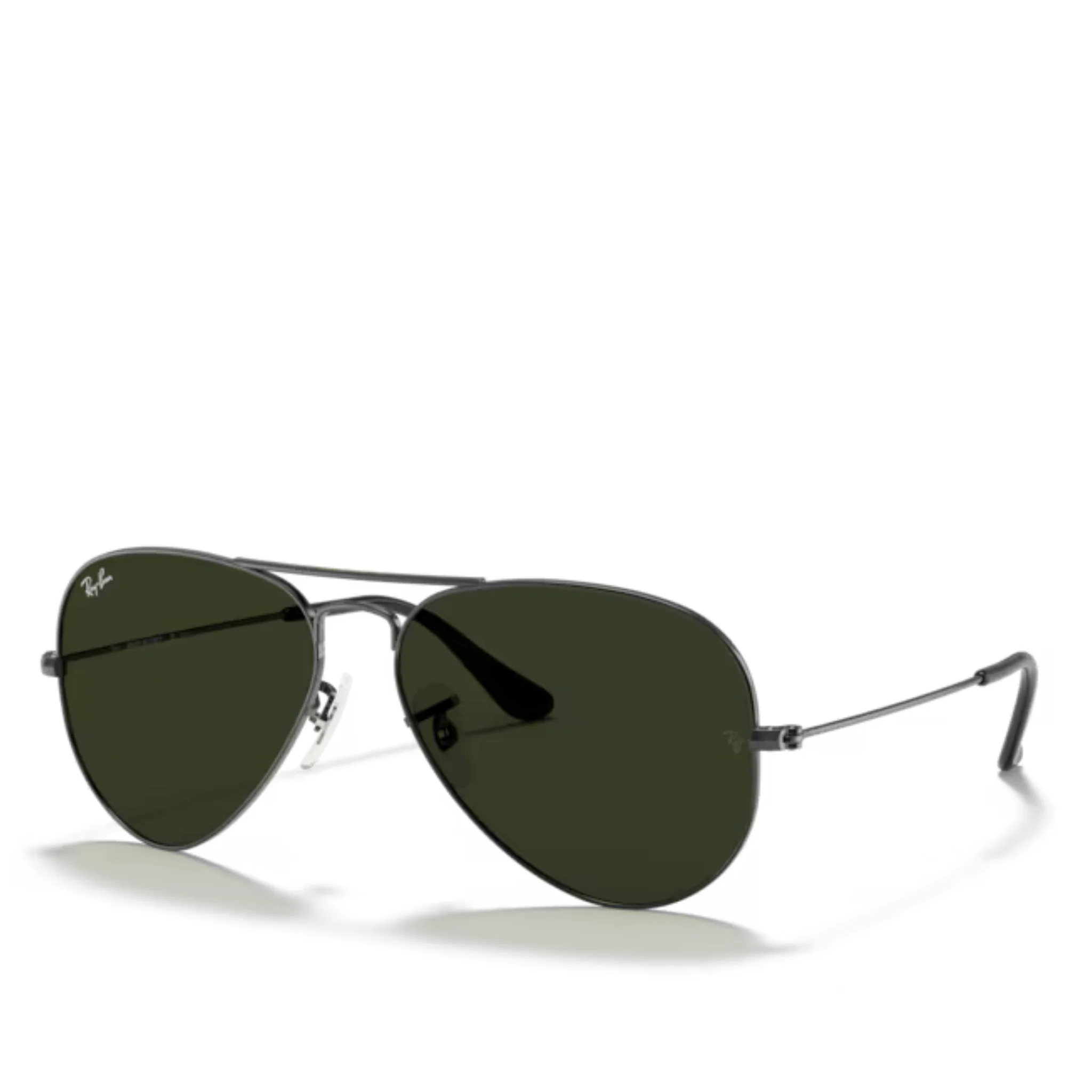 Unisex W0879 Gunmetal RB3025 Aviator Large Sunglasses - Image 2