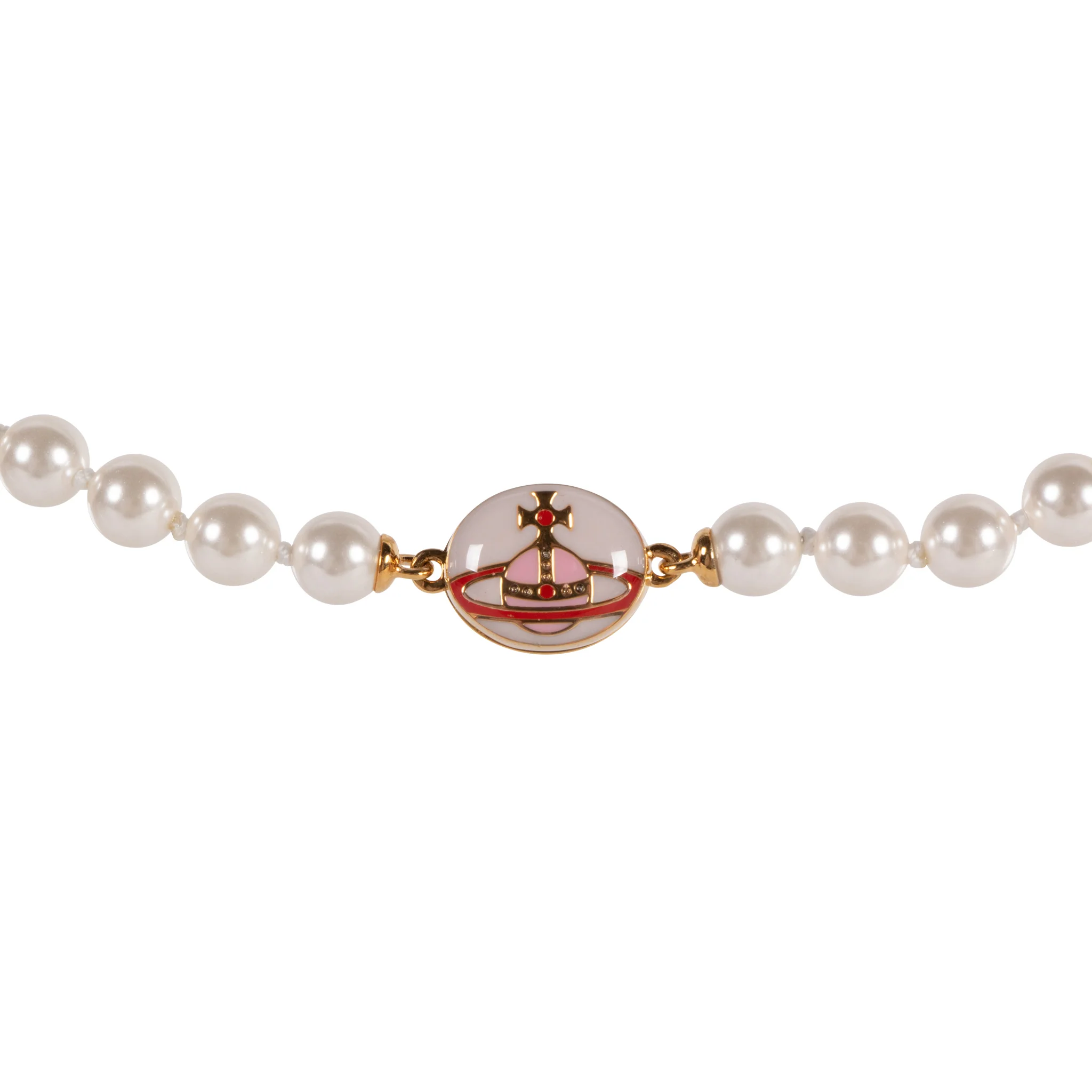 Womens Vivienne Westwood Gold/Pink/Creamrose Loelia Necklace - Image 2