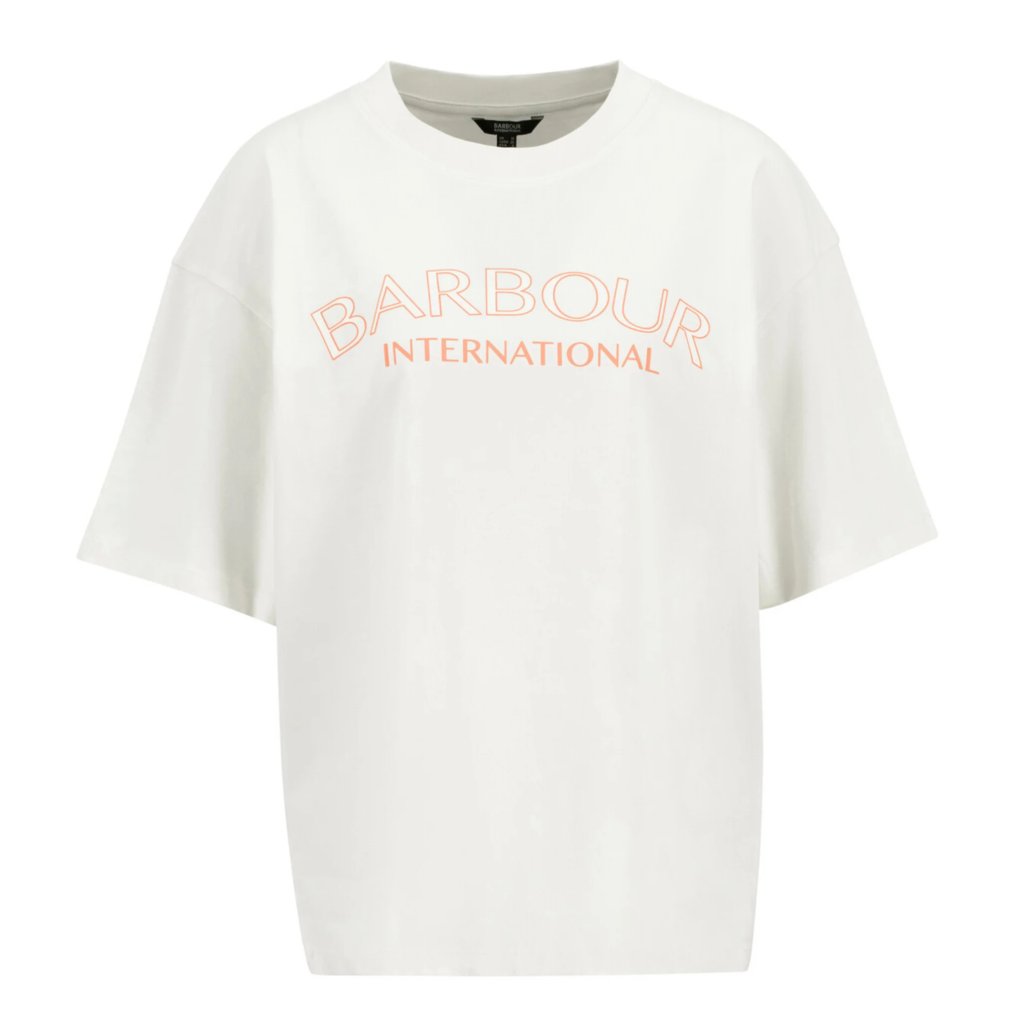 Womens Barbour International Neutral Cali Oversized S/s T Shirt