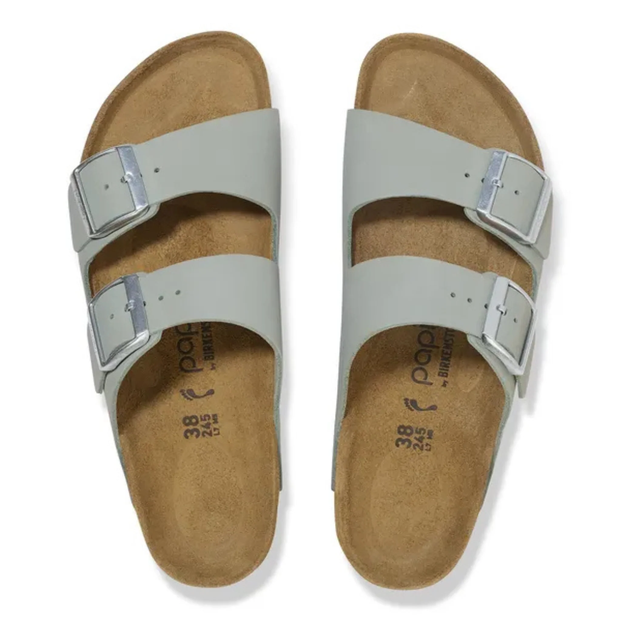 Womens Birkenstock Pure Sage Arizona Flex Platform Sandals - Image 3