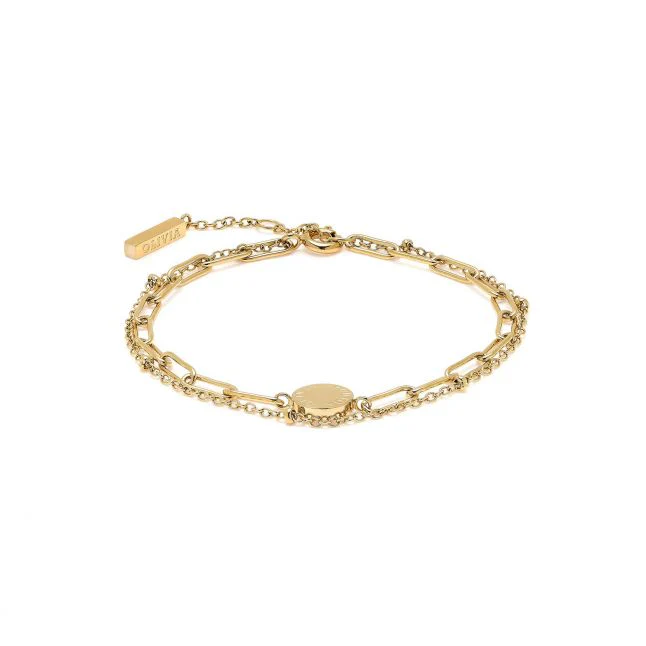 Womens Olivia Burton Gold Illusion Stacking Bracelet - Image 3