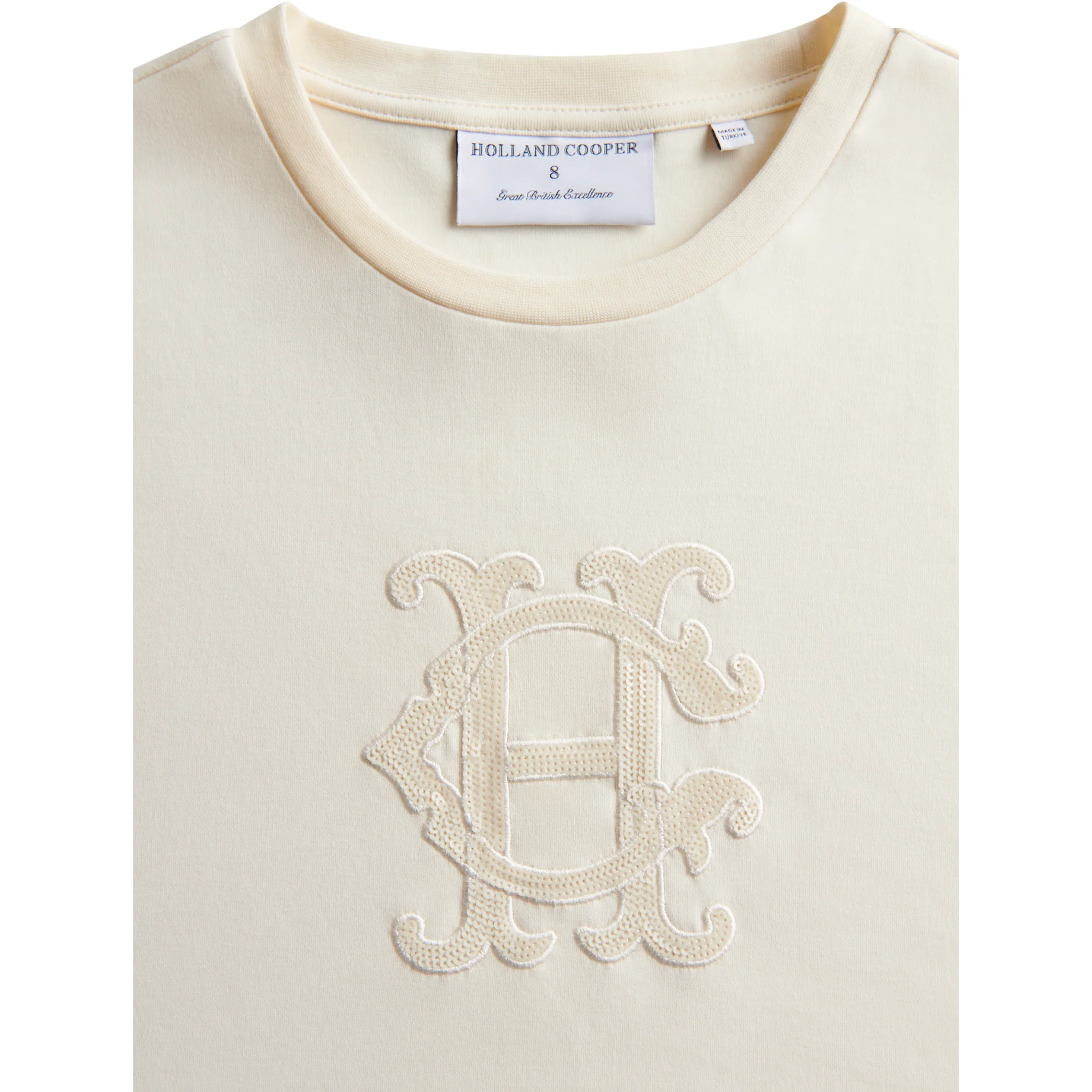 Womens Holland Cooper Ecru HC Motif S/s T Shirt - Image 2