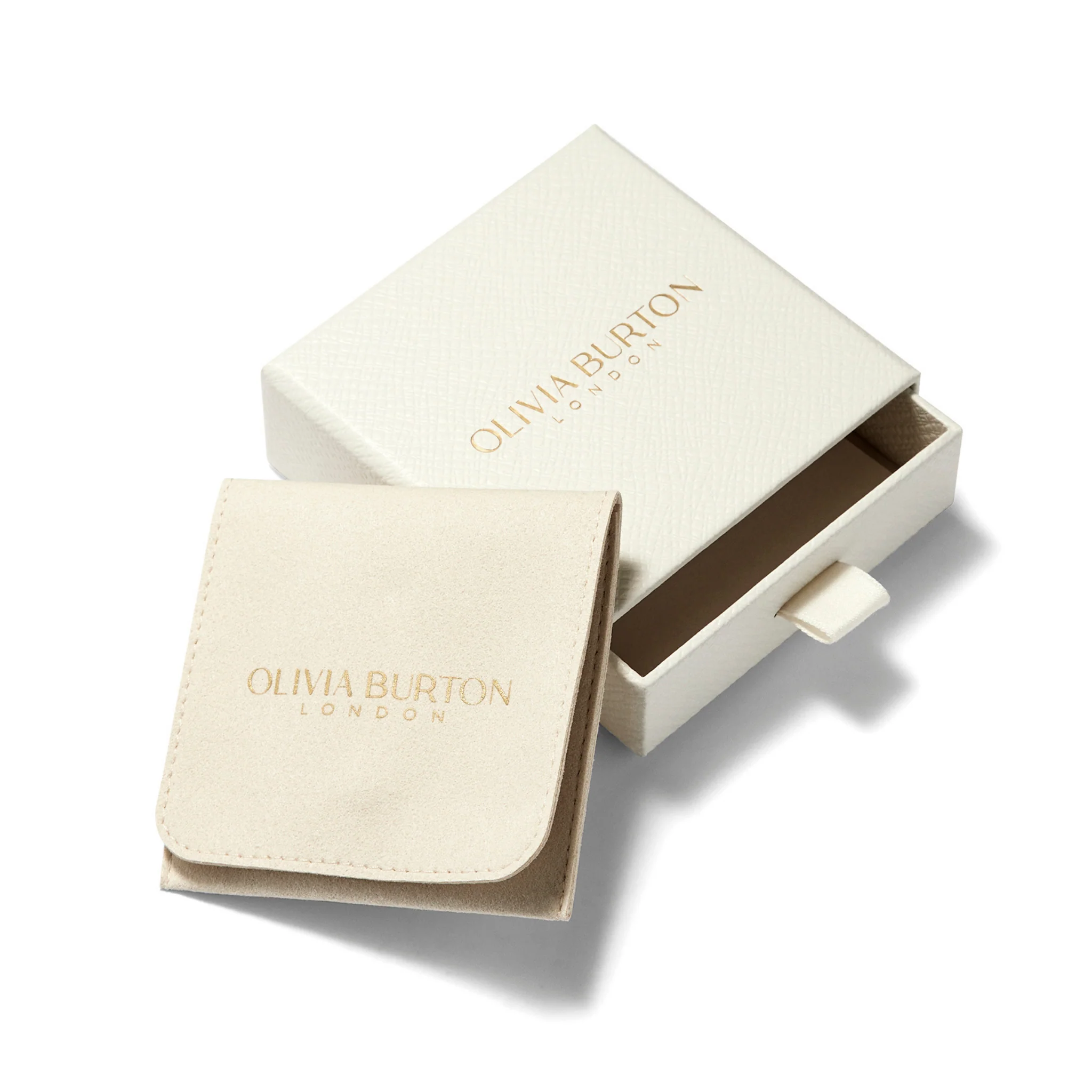 Womens Olivia Burton Gold Mini Hearts Bangle - Image 5