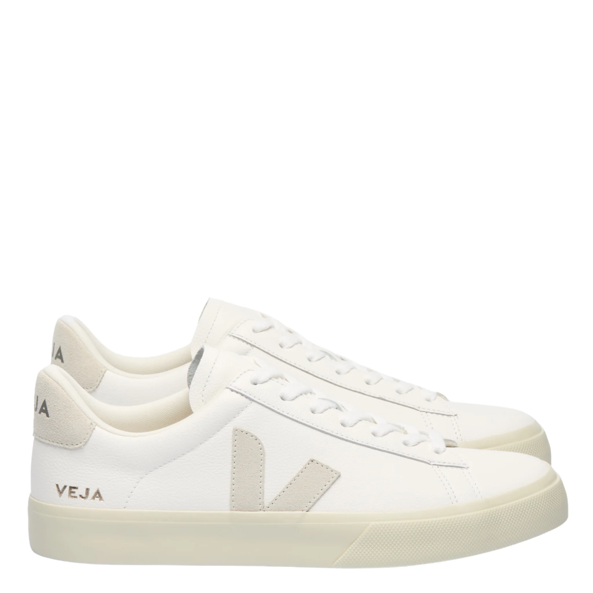 Womens VEJA Extra White/Natural Leather Trainers