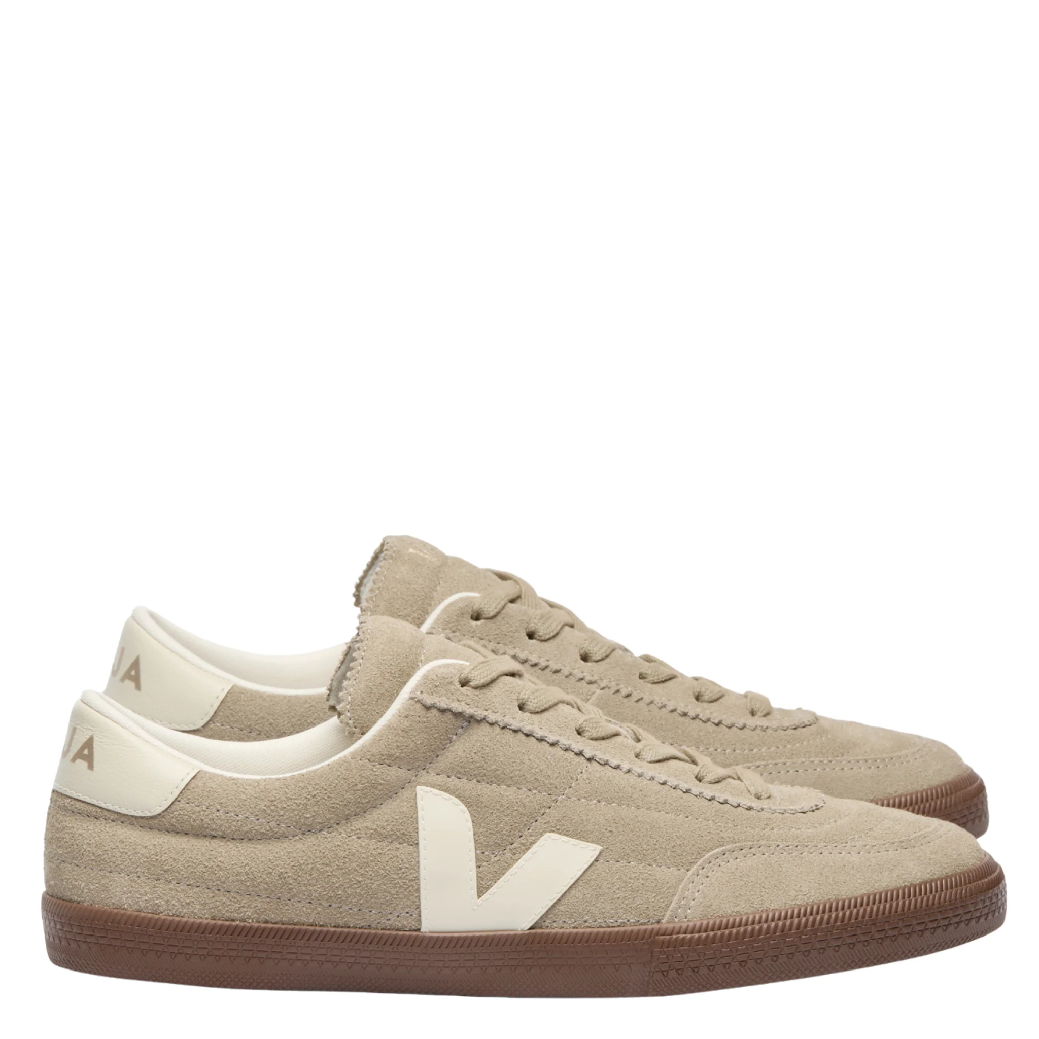 Womens VEJA Taupe/Pierre/Bark Panenka Suede Trainers