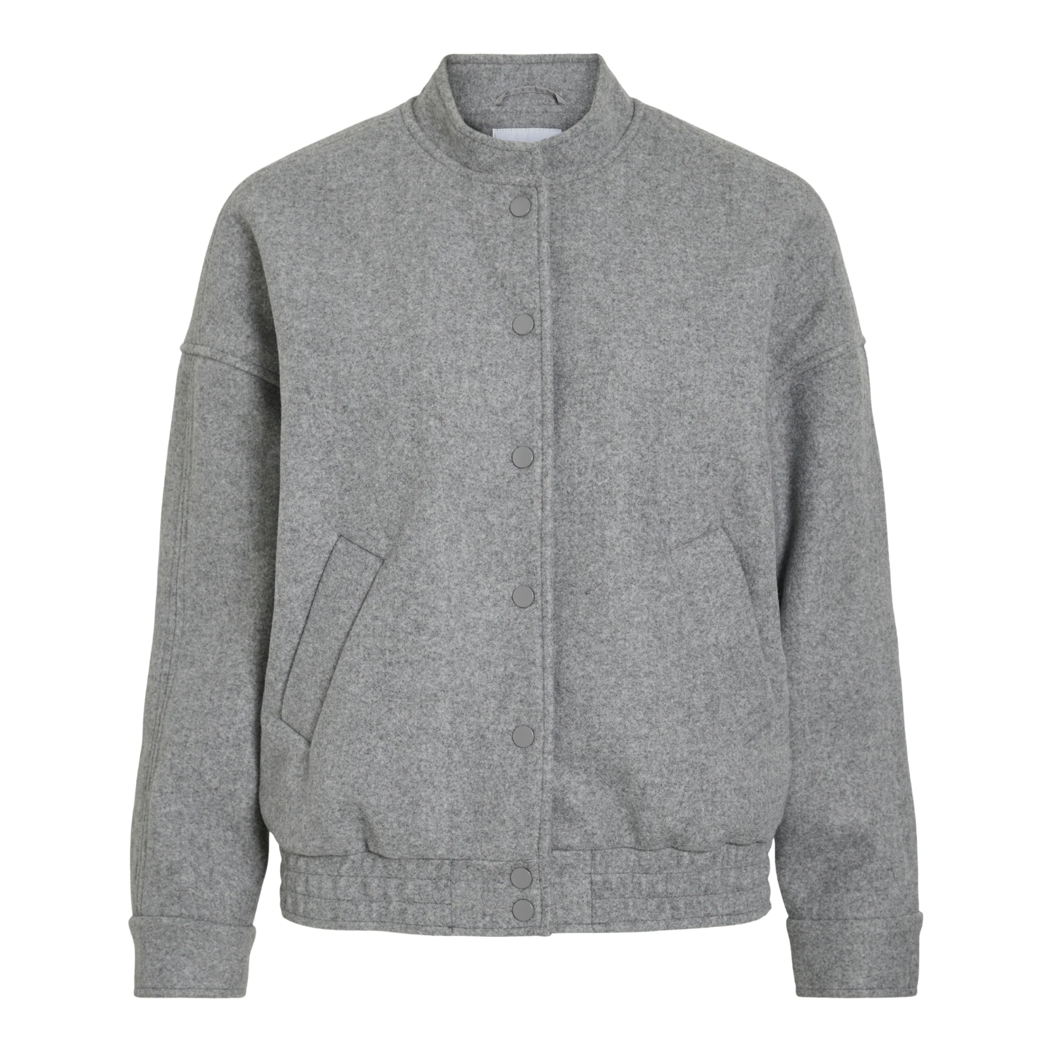 Womens Vila Medium Grey Melange Vijulia Bomber Jacket