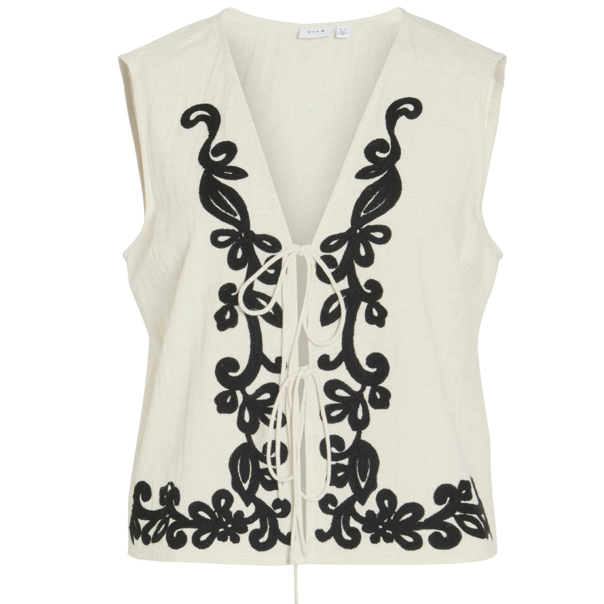 Womens Vila Super Light Natural Vipolli Vest Top